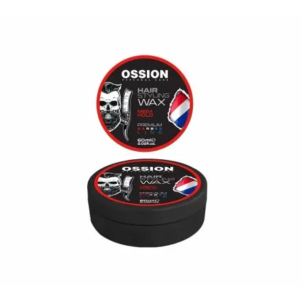 [41649] CERA HAIR STYLING WAX MEGA HOLD ROJA 60ML - OSSION