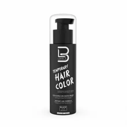 [40507] COLOR NEGRO TEMPORAL CABELLO 125ML - LEVEL3