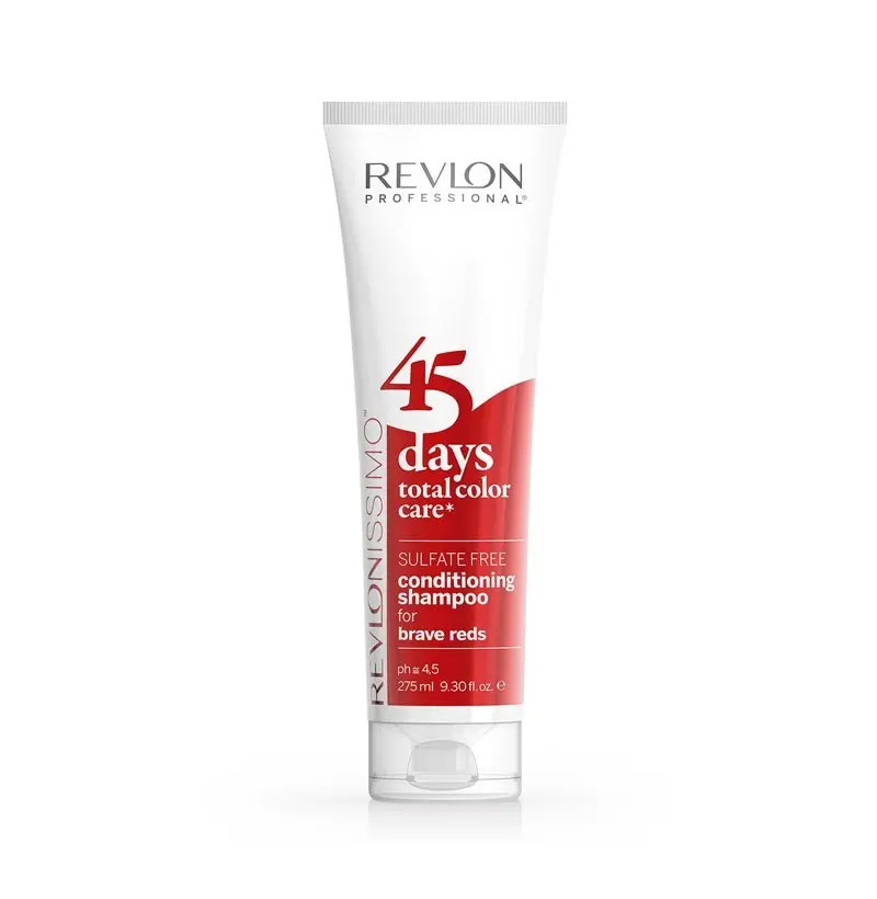 [11737] CHAMPÚ & ACONDICIONADOR 45 DAYS BRAVE REDS 275ML - REVLON