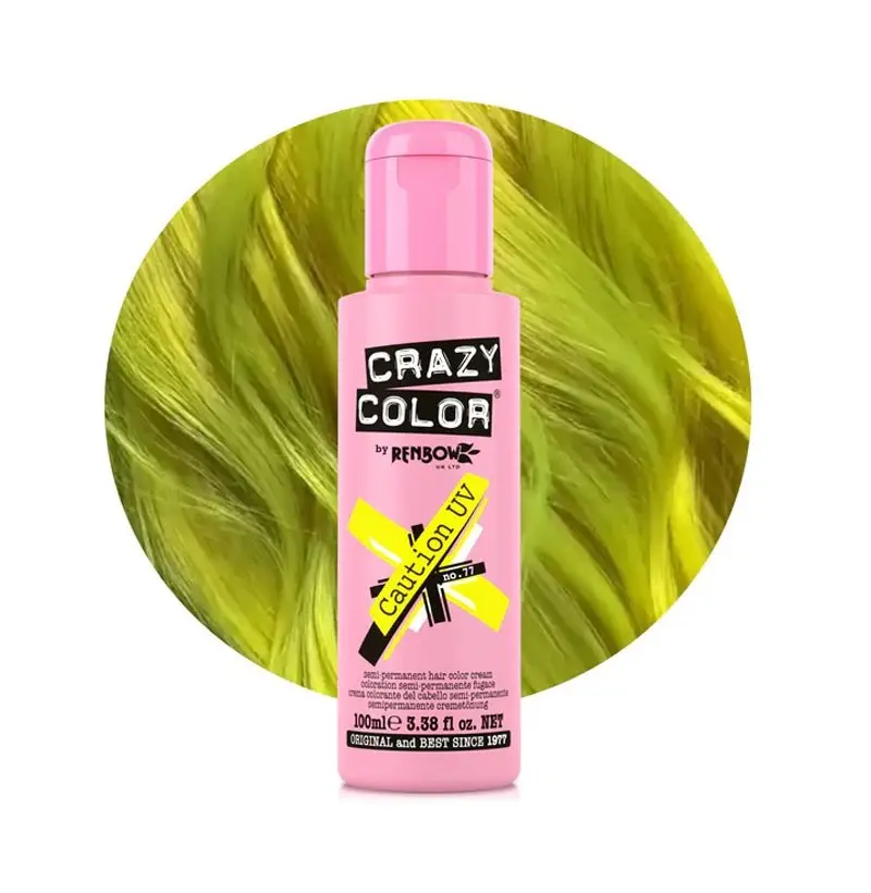 TINTE SEMIPERMANENTE 77 CAUTION 100ML - CRAZY COLOR