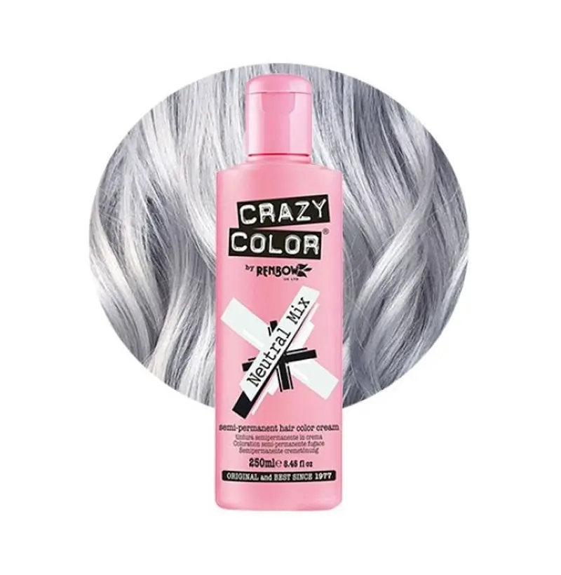 TINTE SEMIPERMANENTE NEUTRAL 250ML - CRAZY COLOR