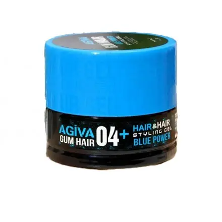 [40152] GEL GUM STYLING HAIR 04+ BLUE POWER 700ML - AGIVA