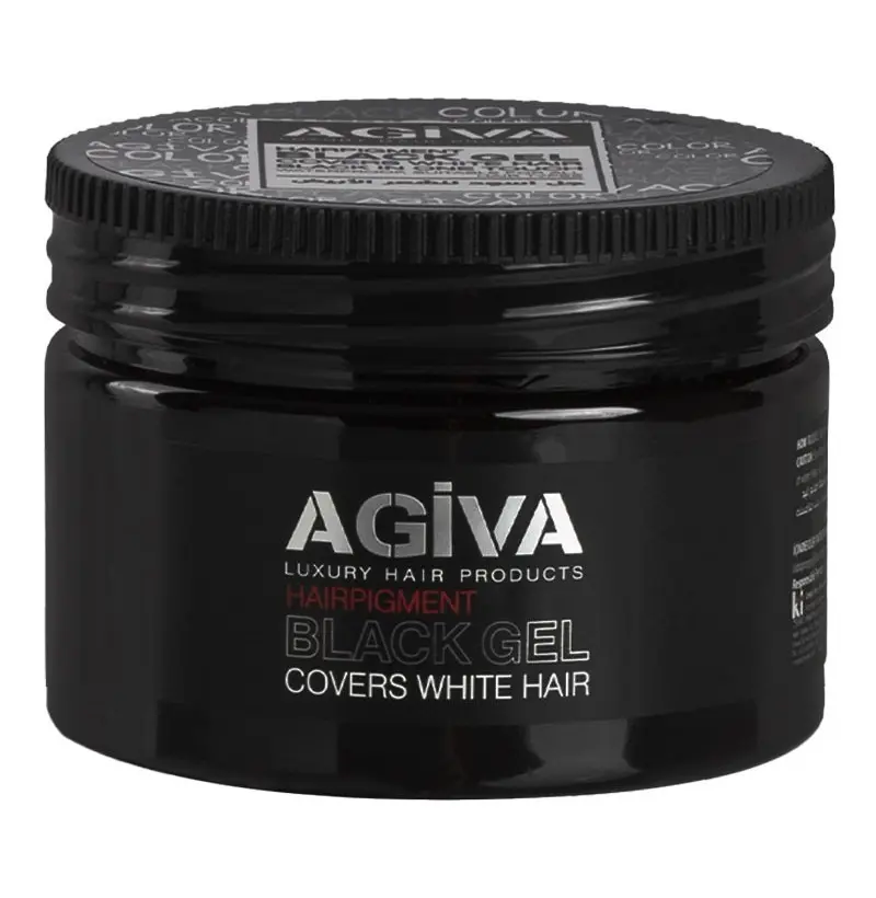 [28621] GEL HAIRPIGMENT BLACK 250ML - AGIVA