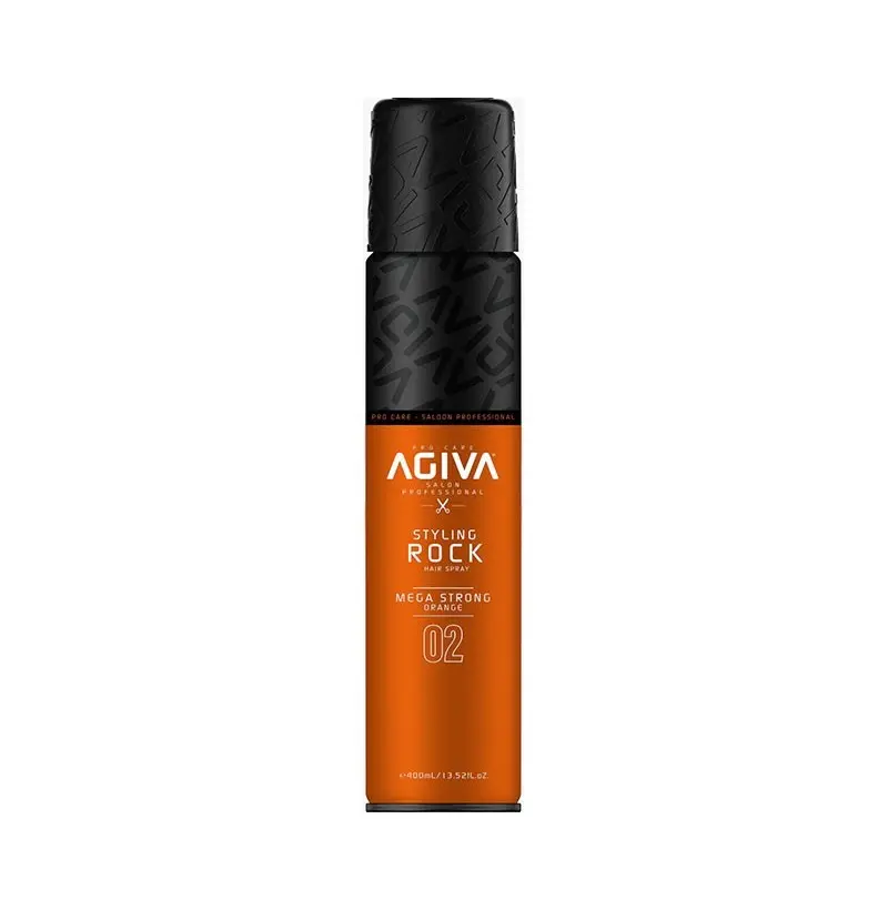 [35137] LACA ROCK MEGA STRONG ORANGE 400ML -AGIVA