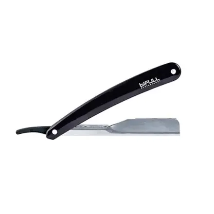 [15146] NAVAJA CORTE MANGO PLASTICO NEGRO - BIFULL