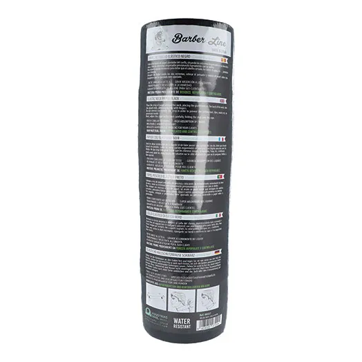 [06927] PAPEL DE CUELLO PACK 5 ROLLOS NEGRO - BARBER LINE