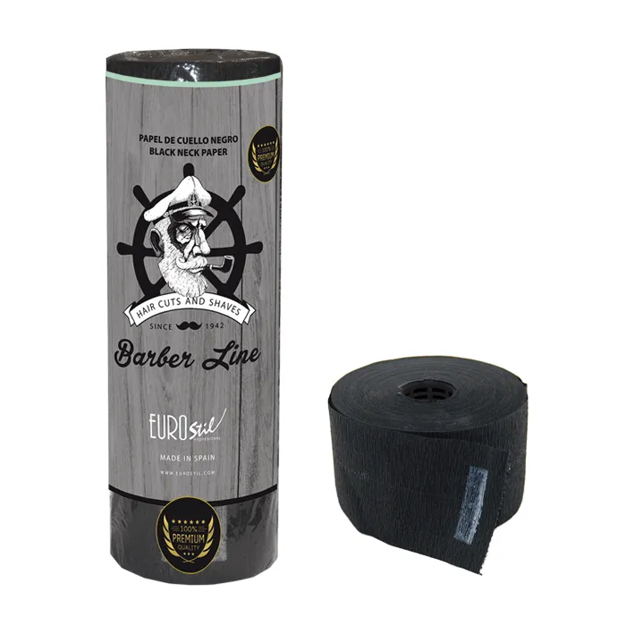[06596] PAPEL DE CUELLO PACK 5 ROLLOS NEGRO - RAGNAR