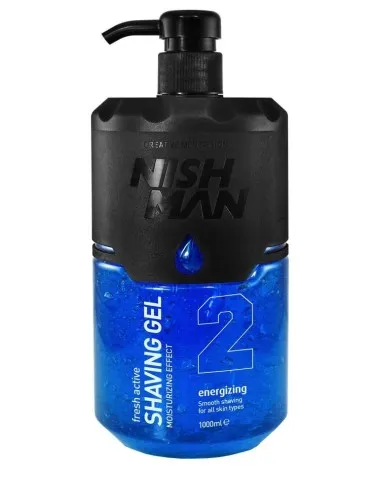 GEL DE AFEITADO N2 AZUL TRANS. 1L - NISHMAN