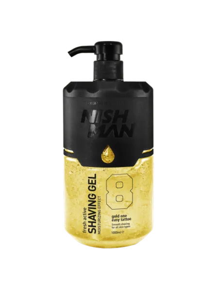 GEL DE AFEITADO N8 GOLD ONE TRANS. 1L - NISHMAN