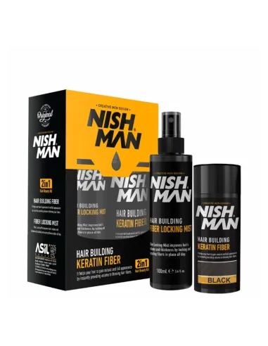 KIT KERATINA 2EN1 NEGRO - NISHMAN
